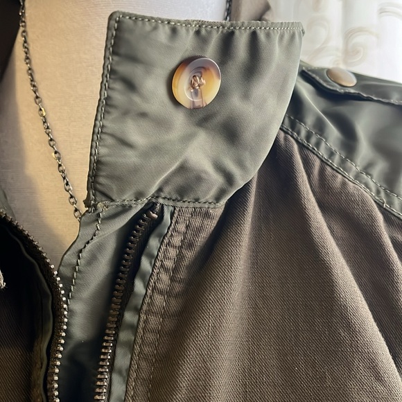 Lucky Brand Women’s Juniors Sz M Cargo Olive Green Jacket - Picture 4 of 10